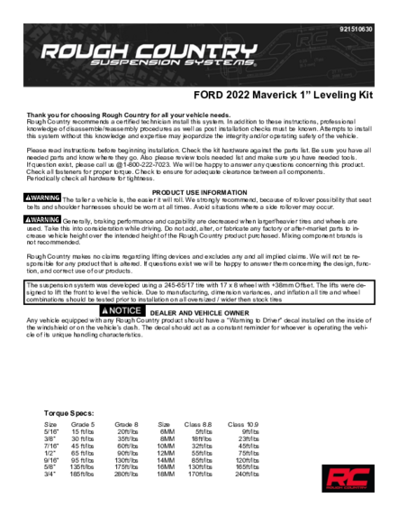 Installation Manual